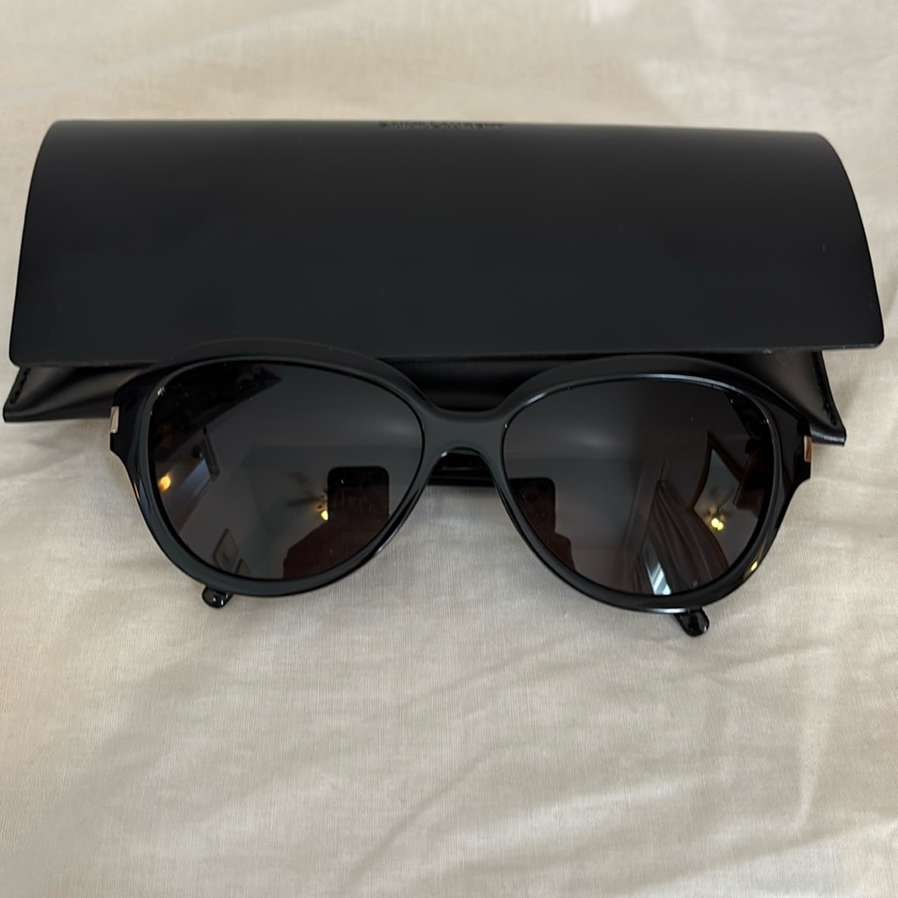 SAINT LAURENT (YSL) ROUND-FRAME ACETATE SUNGLASSES SL400-001 - Picture 4 of 9